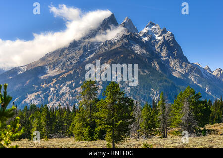 Landscape of Grand Teton National Park in the autumn, Landscape Photography Stock Photo