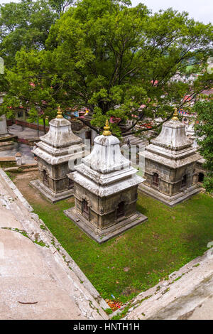 View of Pashupatinath Temple Area,Kathmandu,Nepal Stock Photo