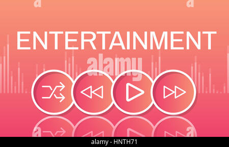 Multimedia Buttons Icons Interface Concept Stock Photo - Alamy