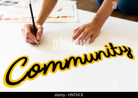 Charity Cursive Writing Word Concept Stock Photo