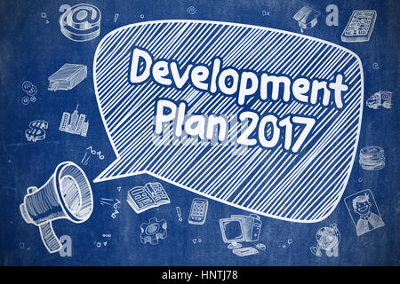 Development Plan 2017 - Business Concept. Stock Photo
