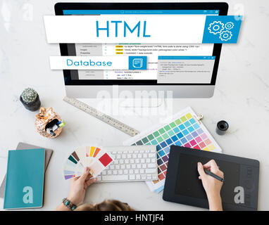 Web Design Website Coding Concept Stock Photo