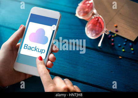 Cloud Computing Storage Icon Concept Stock Photo