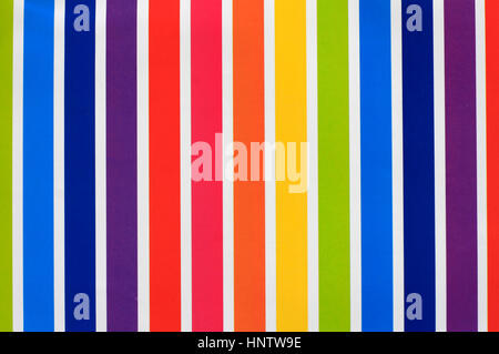 rainbow colored stripped paper Stock Photo