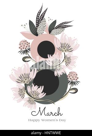 Eight Hand Drawn Flower Circle Set Stock Vector Image & Art - Alamy