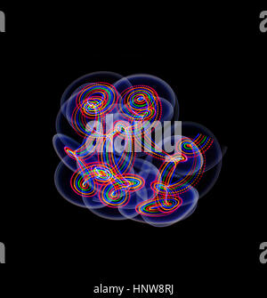 Light painting patterns Stock Photo