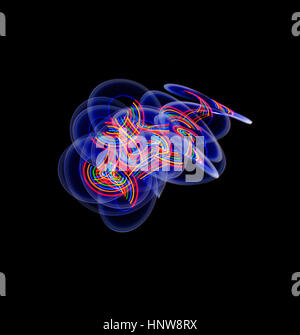 Light painting patterns Stock Photo