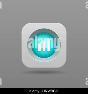 Volume Button - Vector App Icon Stock Vector