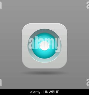 Record Button - Vector App Icon Stock Vector