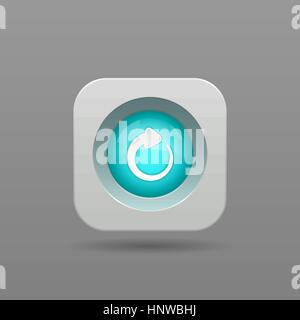 Refresh Button - Vector App Icon Stock Vector