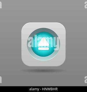 Up Button - Vector App Icon Stock Vector