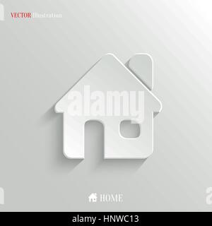 Home icon - vector web illustration, easy paste to any background Stock Vector