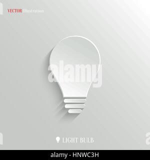 Light bulb icon - vector web illustration, easy paste to any background Stock Vector