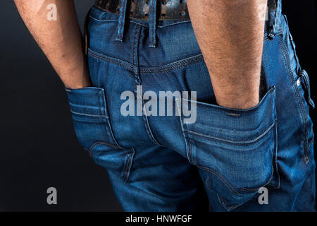 Jeans pockets. Stock Photo