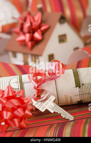 Symbolbild Fertighaus - symbolic for prefabricated house Stock Photo
