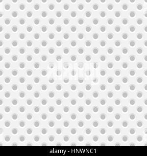 Abstract White 3d Seamless Pattern, Vector Background Stock Vector