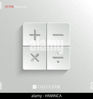 Calculator icon - vector web illustration, easy paste to any background Stock Vector