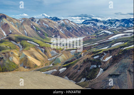 Scenic highland area of Landmannalaugar, Iceland Stock Photo