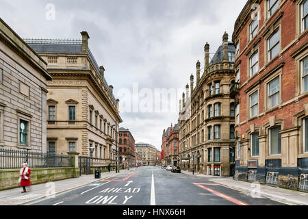 Princess street cityscape, Manchester, UK Stock Photo