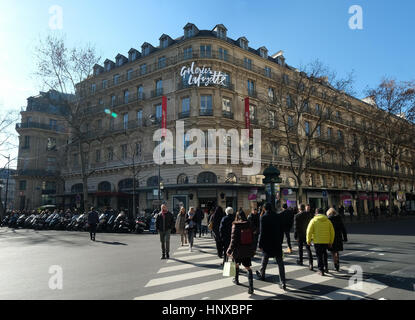 Galeries Lafayette, Boulevard Haussmann, Paris, France Stock Photo