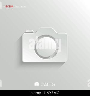 Camera icon - vector web illustration, easy paste to any background Stock Vector