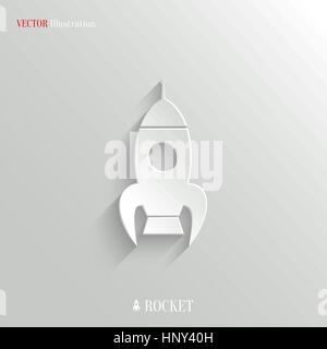 Rocket icon - vector start up concept background Stock Vector