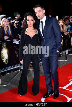 Robert Pattinson and FKA Twigs attending the Lost City of Z UK Premiere at the British Museum, London. Stock Photo