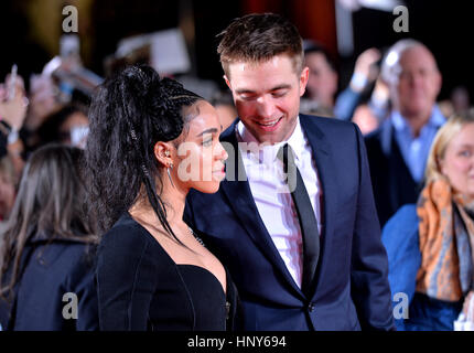 Robert Pattinson and FKA Twigs attending the Lost City of Z UK Premiere at the British Museum, London. Stock Photo