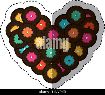 long play love music icon vector illustration design Stock Vector