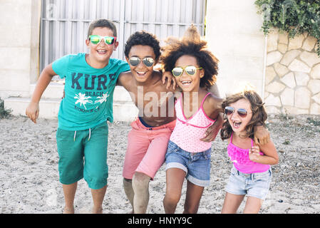 Children enjoying summer Stock Photo