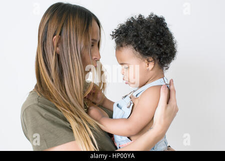 Mother with young daughter Stock Photo