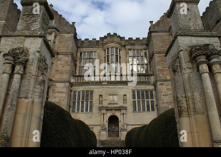 Fountains Hall, Ripon, North Yorkshire. Located within Studley Royal Park close to Fountains Abbey. Built by Stephen Proctor between 1598 and 1604. Stock Photo