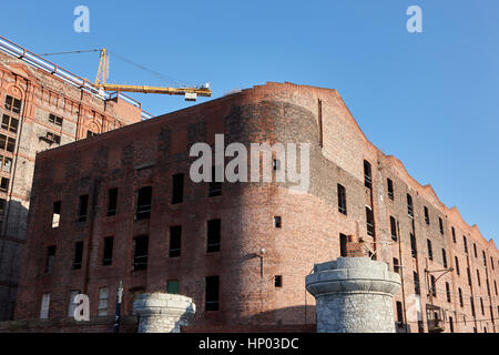 stanley dock tobacco warehouse liverpool's heritage market  uk the worlds largest brick warehouse currently undergoing redevelopment Stock Photo