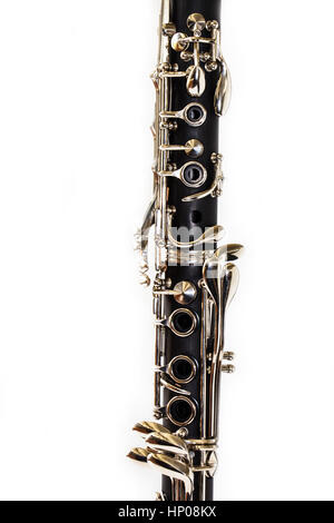 Clarinet on white background Stock Photo