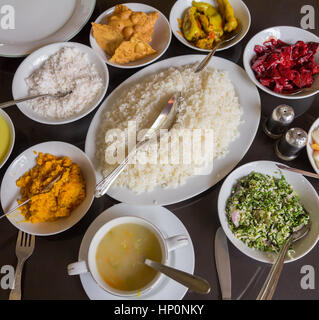 indian food table top Stock Photo