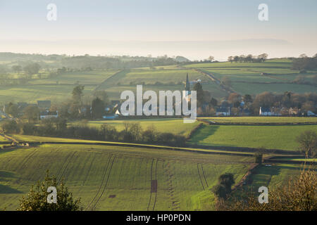 The village of Trellech in South Wales. Stock Photo