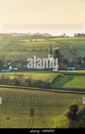 The village of Trellech in South Wales. Stock Photo