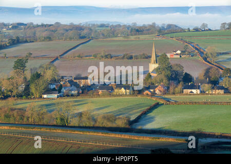 The village of Trellech in South Wales. Stock Photo