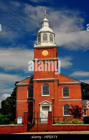 Baltimore, Maryland - July 22, 2013:  Old Otterbein Church, built in 1785, is the oldest house of worship in continual use in the city * Stock Photo
