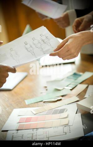 Designers discussing project Stock Photo
