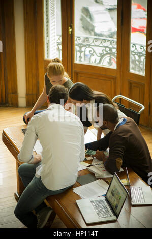 Office workers collaborating Stock Photo
