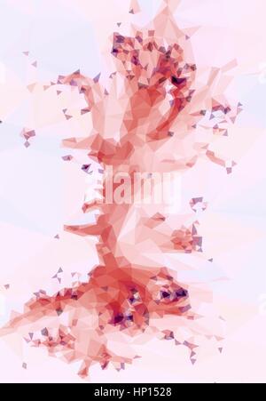 Abstract Low Poly Background Stock Vector