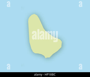 Map of Barbados with shadow Stock Photo - Alamy