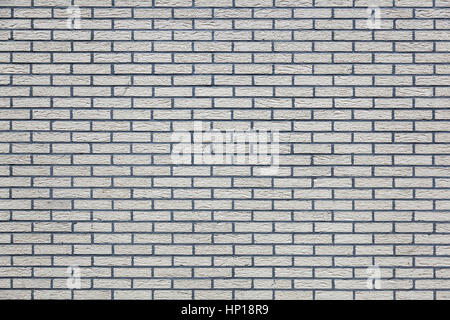 background picture of horizontal part of grey painted brick wall Stock Photo