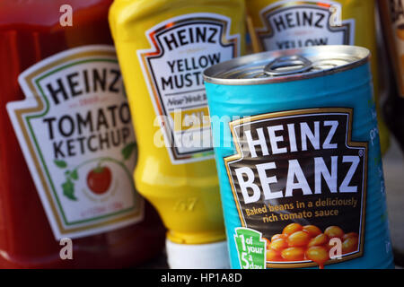 Heinz processed food products Stock Photo