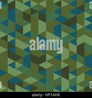 Camouflage lowpoly creative background Stock Vector