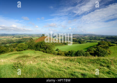 Beautiful Dorset countryside looking out over Colmer's Hill at Symondsbury near Bridport Stock Photo