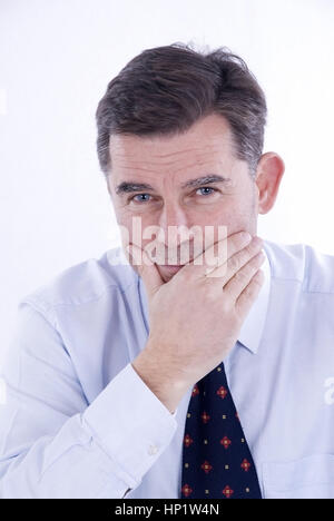 Model release , Geschaeftsmann, 50+ - businessman Stock Photo