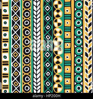 Seamless vector tribal texture. Tribal seamless texture. Vintage ethnic seamless backdrop. Boho stripes. Striped vintage boho fashion style pattern ba Stock Vector