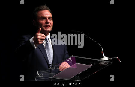 Ukip's deputy leader and culture spokesman Peter Whittle AM makes a speech at the party's spring conference in Bolton. Stock Photo